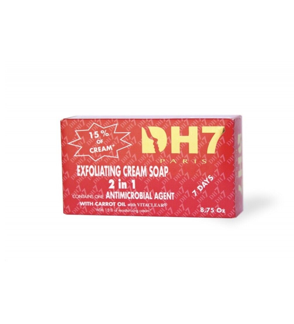 DH7 Exfoliating Soap 2 in 1 with antimicrobial agent,carrot oil and VITACLEAR