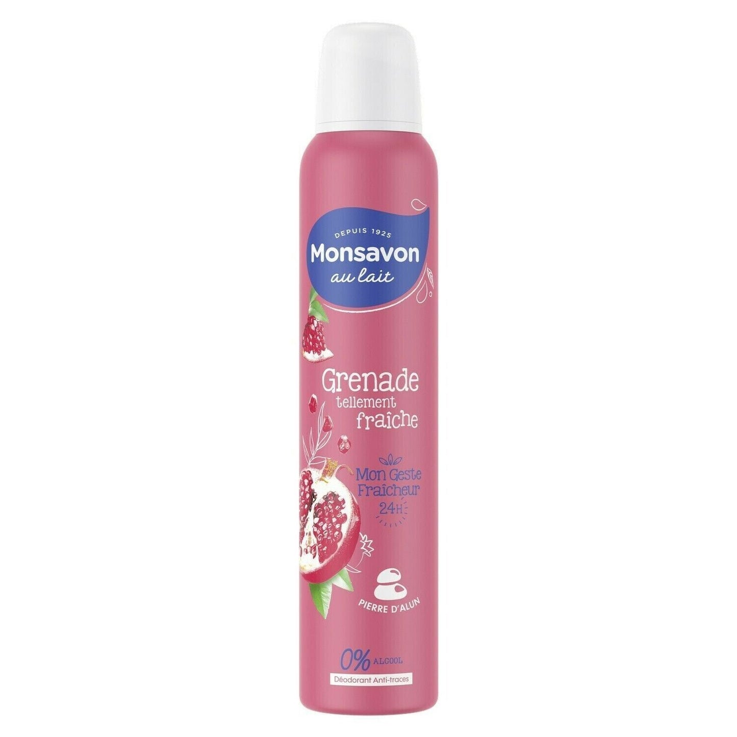 Monsavon Deodorant Femme spray antibactérien grenade & hibiscus